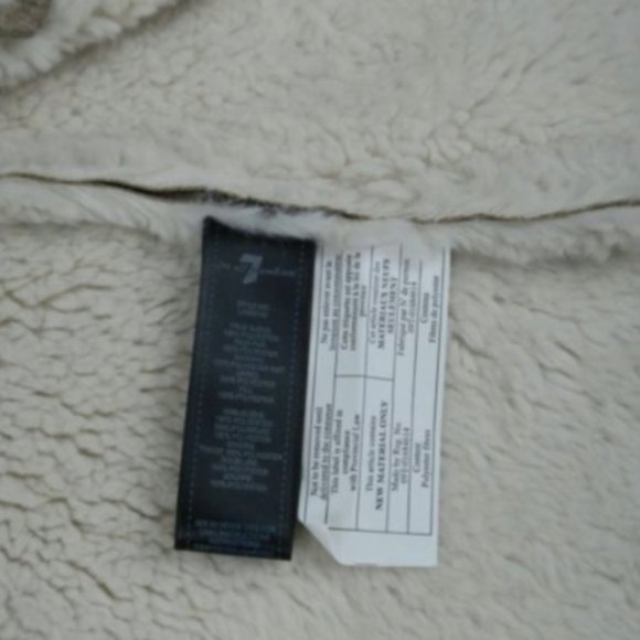 Seven For All Mankind Faux Shearling Coat LARGE L - Picture 4 of 4